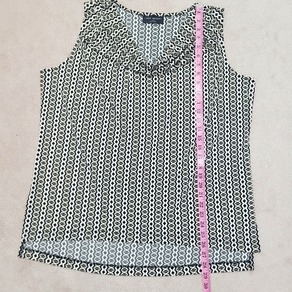 LANE BRYANT Women's Drape Neck Sleeveless Blouse Tunic Size 14/16 Lightweight - Picture 10 of 13